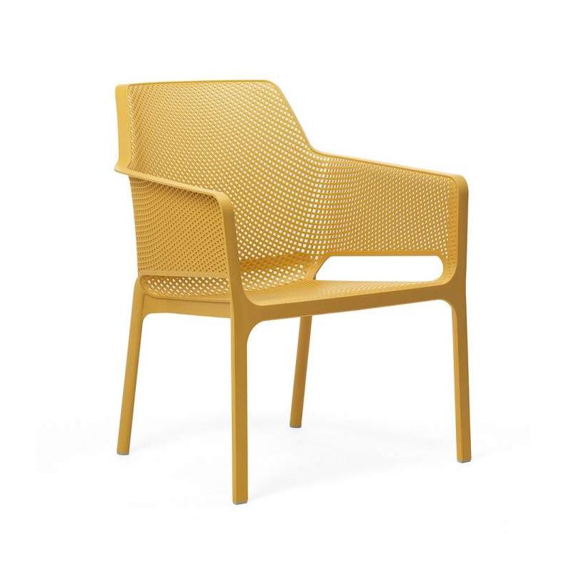 "Nardi" Fauteuil "Net" moutarde