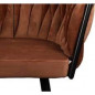 Chaise "wave" brown