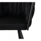 Chaise "wave" noir