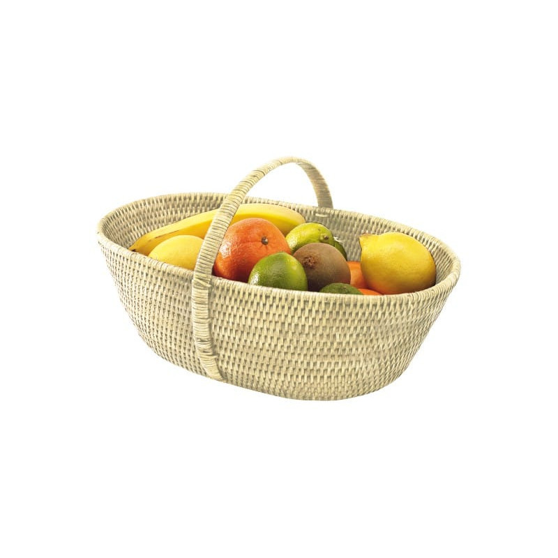 "Pagan" Panier "Délice" blanc cérusé