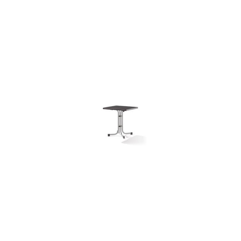 "Sieger" Table argent/anthracite  70x70 cm