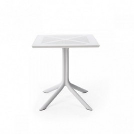 " Nardi"Table carrée "Clip 70" blanche