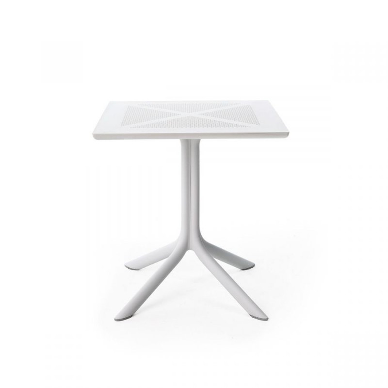 " Nardi"Table carrée "Clip 70" blanche " Nardi"Table carrée "Clip 70" blanche