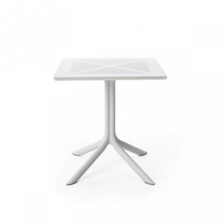 " Nardi"Table carrée "Clip 70" blanche
