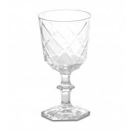 "Baci Milano" 6 verres à pied transparent "Cheers"