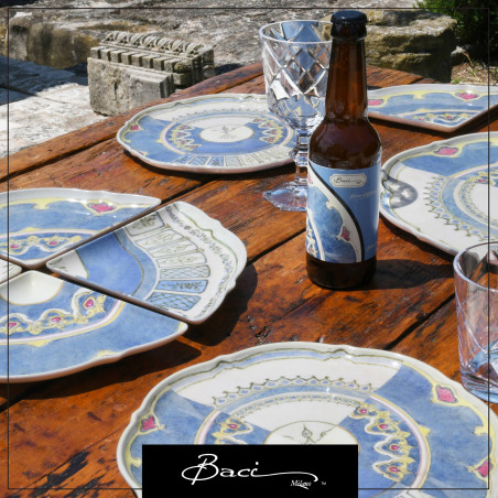 "Baci Milano" 6 verres à pied transparent "Cheers"