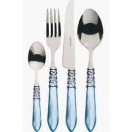 "Bugatti" Coffret Couverts 24 Pièces "Mélodia" bleu ciel