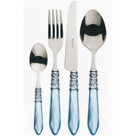 "Bugatti" Coffret Couverts 24 Pièces "Mélodia" bleu ciel
