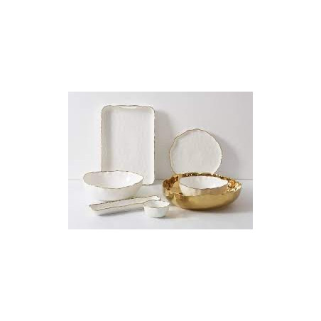 plat ovale en porcelaine "portofino"Medium