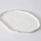 plat ovale en porcelaine "portofino"