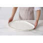 plat ovale en porcelaine "portofino"