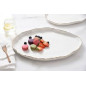 plat ovale en porcelaine "portofino"