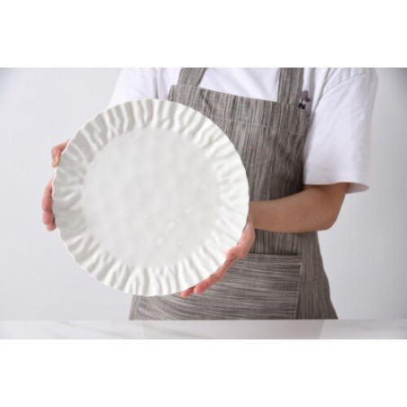 Lot 2 assiettes en porcelaine "Mascali Bianca"