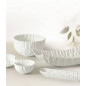 Lot 2 assiettes en porcelaine "Mascali Bianca"