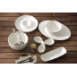 Plat en porcelaine "Mascali Bianca"
