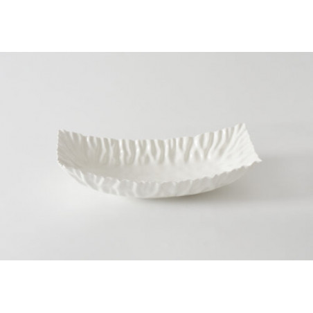 Plat rectangulaire en porcelaine XL "Mascali Bianca"