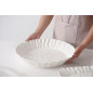 Plat rond en porcelaine "Mascali Bianca"