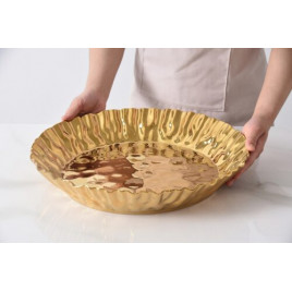 Plat rond en porcelaine "Mascali D'Oro"