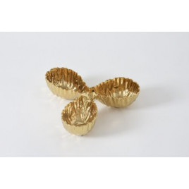 plat trio en porcelaine "Mascali D'oro"