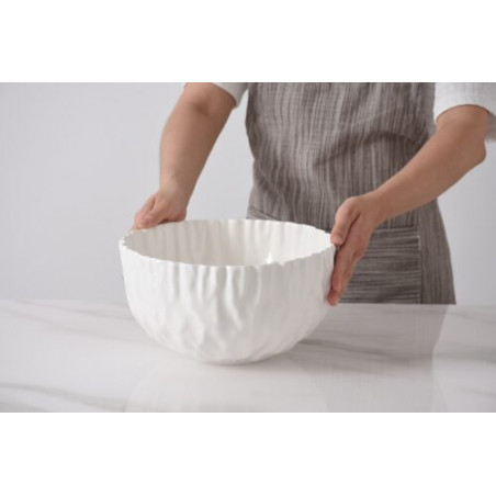 Saladier en porcelaine "Mascali Bianca"