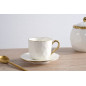 Lot de 2 tasses à café en porcelaine "Golden Salerno" Lot de 2 tasses à café en porcelaine "Golden Salerno"