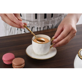 Lot de 2 tasses à café en porcelaine "Golden Salerno"