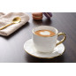 Lot de 2 tasses à café en porcelaine "Golden Salerno" Lot de 2 tasses à café en porcelaine "Golden Salerno"
