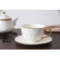 Lot de 2 tasses à thé en porcelaine "Golden Salerno"