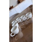 "Perlette" 6 tasses à café en porcelaine blanche "Perlette" 6 tasses à café en porcelaine blanche