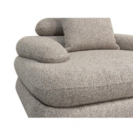Fauteuil Lounge "Cairo" Bouclé Sable