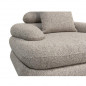 Fauteuil Lounge  "Cairo"  Bouclé Sable