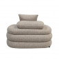Fauteuil Lounge  "Cairo"  Bouclé Sable