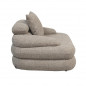 Fauteuil Lounge  "Cairo"  Bouclé Sable