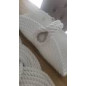" Giovanna Locatelli" Panier avec hanse GM Blanc