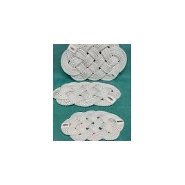 "Giovanna Locatelli" Napperon 32x20 cm blanc