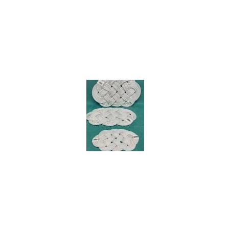 "Giovanna Locatelli" Napperon 53x32cm Blanc