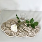 "Giovanna Locatelli" Napperon 62x37cm Blanc