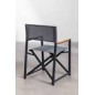 "Jordana" Lot de 2 Fauteuils  Anthracite (Frais de port compris)