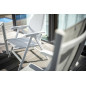 "Kettler" Fauteuil "Basic plus" Blanc/argent Frais de port compris