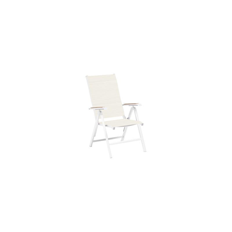 "Kettler" Fauteuil "Diamond" Blanc/Beige Frais de port compris