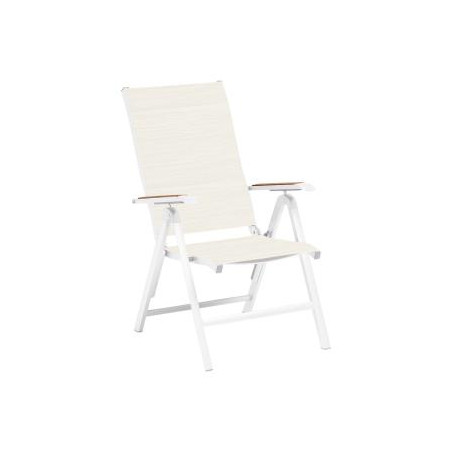"Kettler" Fauteuil "Diamond" Blanc/Beige Frais de port compris