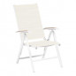 "Kettler" Fauteuil "Diamond" Blanc/Beige Frais de port compris