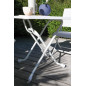 "Cola" Table blanche pliante 68x68cm