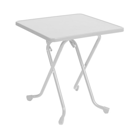 "Cola" Table blanche pliante 68x68cm