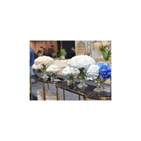 "Côte Noire" Bouquet "hortensia" bleu/blanc Moyen
