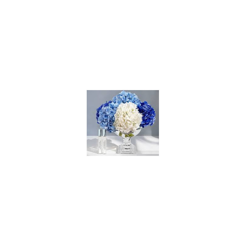"Côte Noire" Bouquet "hortensia" bleu/blanc Moyen "Côte Noire" Bouquet "hortensia" bleu/blanc Moyen