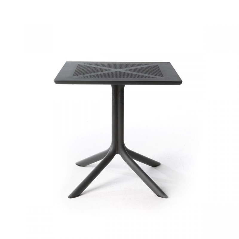 "Nardi" Table carrée "Clip" Anthracite