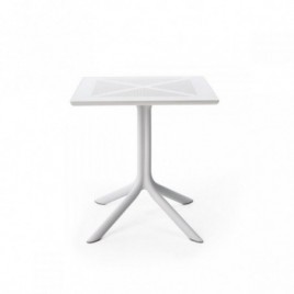 " Nardi"Table carrée "Clip" blanche
