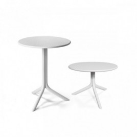 "Nardi" Table ronde "Step"  blanche