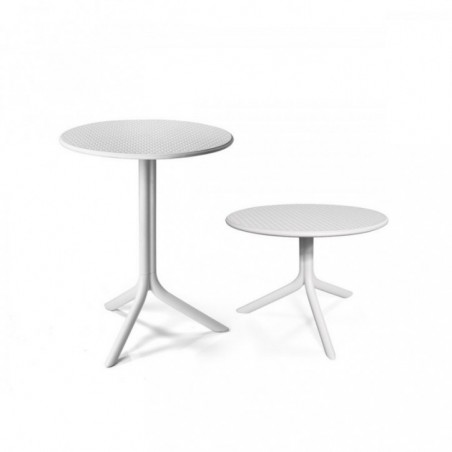 "Nardi" Table ronde "Step"  blanche